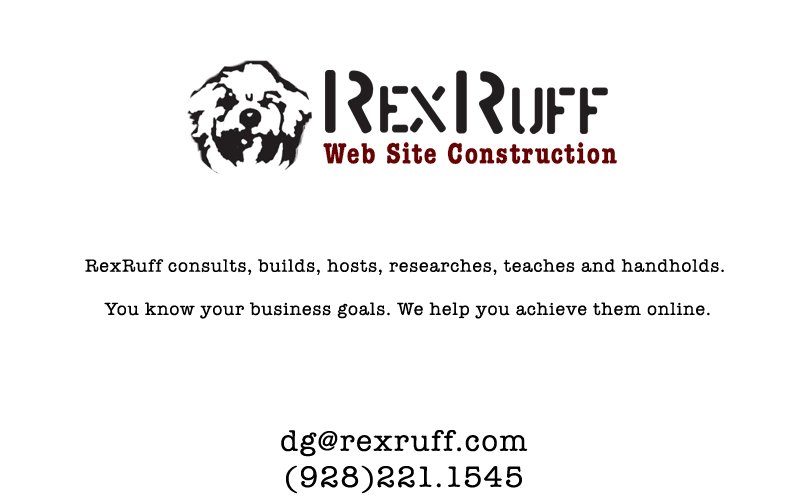 Rexruff Web Site Construction